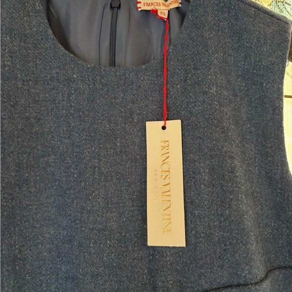 Frances Valentine Elegant Blue Sleeveless Dress - Picture 5 of 7